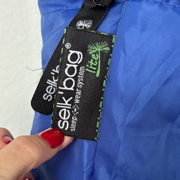 Selk’Bag Lite wearable sleeping bag Kids size K2 4’8”-5’1” Blue cozy camp wear - Picture 6 of 16